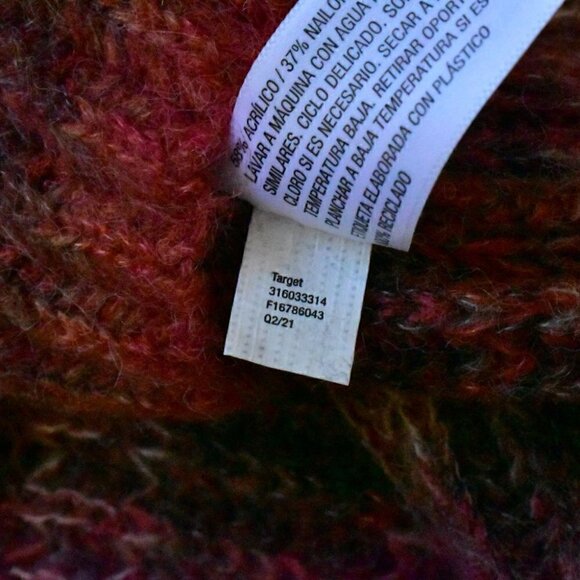 Knox Rose Long Sleeve Multicolored Soft Pullover Sweater Size S - Picture 14 of 14